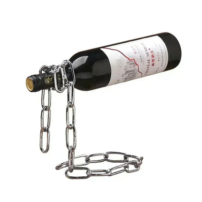 Iron Chain Floating Wine Holder