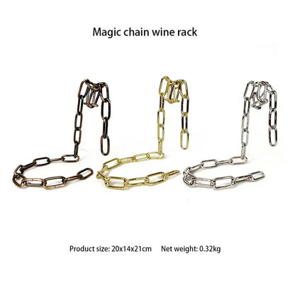 Iron Chain Floating Wine Holder