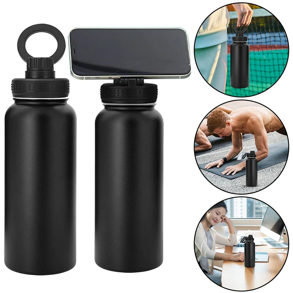 Insulated Water Bottle with Phone Mount